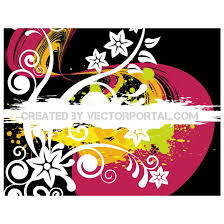 Maybe you would like to learn more about one of these? Grunge Floral Vector Background
