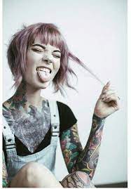 16.) flamy beauty punk hairstyle. Filaments Cool Punk Haircut Haar Frisur Coupe Coiffure Cheveux Court Kurz Short Tattoo Mood Hair Styles Punk Haircut Short Hair Styles