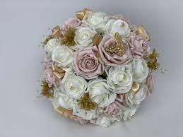 Check spelling or type a new query. Artificial Bridal Round Posy Bouquet Butterfly Gold Beautiful Bouquets