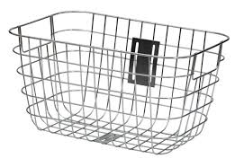 Made of waterproof cloth and aluminum alloy frame, the basket features strong. Amigo Bike Basket 26 Litres For Steel Silver Twm Tom Wholesale Management
