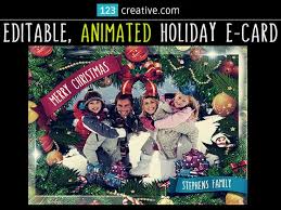 Our talented team of animators have designed an awesome collection of templates for every occasion. Animated Christmas Card Template Gif Editable Greeting Ecard With Falling Snow Make You Animated Christmas Card Christmas Card Template Animated Christmas