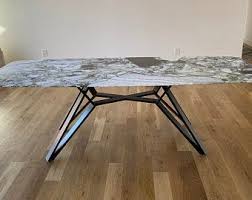 The Diamond Dining Table Base Industrial Base Sturdy Heavy Etsy In 2020 Dining Table Bases Dining Table Legs Steel Dining Table