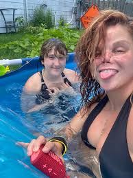 resident defends small pool in yard