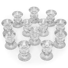 If you buy in large quantities, you'll save more with discount pricing. Letine Candlestick Holders Set Of 12 2 5 H Taper Candle Holders Bulk Clear Glass Candle Holder For Windowsill Wedding Festival Dining Entertaining Kitchen Dining Guardebem Com