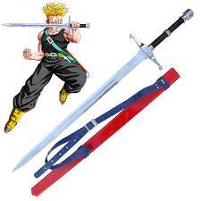 High quality stainless steel construction double sided blade wrapping: Dragon Ball Z Trunks Brave Sword Fire And Steel