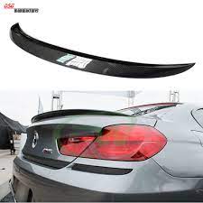 m6 style f06 carbon fiber trunk spoiler rear wing for bmw 6 series 2012 4 door gran coupe 640i 650i 640d car styling bmw bmw 6 series car