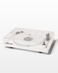 MU221 White Turntable Record Player Prop Rental - ACME Brooklyn