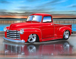 Image result for Red 1949 Truck