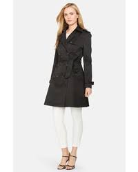 Lauren Ralph Lauren Water Resistant Double Breasted Skirted Trench Coat 200 Nordstrom Lookastic