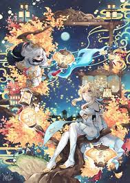 Genshin Impact Lumine Genshin Impact Paimon 2k Wallpaper Hdwallpaper Desktop In 2021 Anime Character Wallpaper Desktop Wallpaper Art