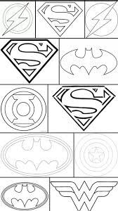 Superhero Logos Aplike Sablonlari Stensiller Desenler