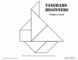 You want to start with the easy ones, but if you're an expert, you can skip to the extra hard puzzles. Easy Tangrams Puzzle 10 Worksheet Education Com Tangram Math For Kids Tangram Patterns