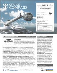 Hello all, i wanted to see if we could commence a running cruise director and activities manager list here on the royal caribbean blog boards. Anthem Of The Seas 7 Night Bermuda Cruise Compass November 10 2018 By Royal Caribbean Blog Issuu