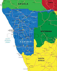 Namibia karte mit touristischen zielen. Highly Detailed Vector Map Of Namibia Stock Vector Colourbox