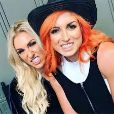 Charlotte Flair with Becky Lynch 🧡