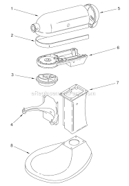 Kitchenaid heavy duty mixer parts. Kitchenaid 5 Qt Heavy Duty Stand Mixer 5k5sswh Ereplacementparts Com