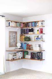 37 corner storage options every room covered shelves in bedroom diy apartments small apartment decorating farmhouse table