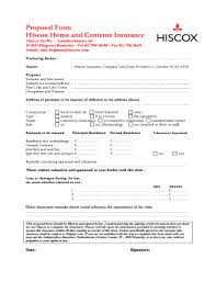 If they had, the claim could have cost as much as £100,000. Fillable Online Proposal Form Hiscox Home And Contents Insurance Fax Email Print Pdffiller
