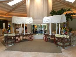 Western Themed Party Decorations Chuck Wagon Check In Tables Built Around A 6 Banquet Table Western Theme Party Western Party Decorations Cowboy Decorations