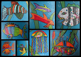 Beach Bulletin Boards Crafts Art Lessons Art Lesson Plans Animal Art Projects