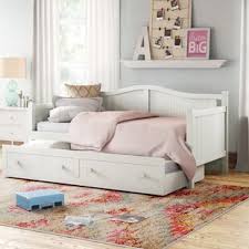 Farmhouse Rustic White Daybeds Birch Lane Madison white twin daybed with trundle $695.