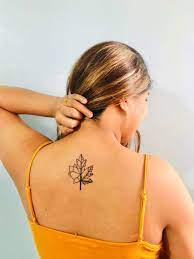 Half Geometric Half Real Maple Leaf Tattoo Tattoos Ma Tattoo P Tattoo