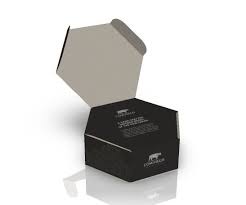 Black Hexagon Box Packaging