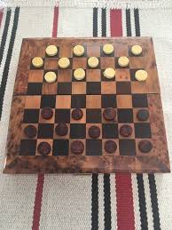 echiquier jeu de dames bois marocain thuya massif artisanat etsy jeu de dames artisanat maroc decoration vintage