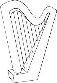 How To Draw A Harp Step 4 Harp Drawings Music Drawings