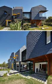 Schieferplatten Fur Fassade Und Im Interieur Eines Hauses In Australien Schiefer Fassade Hausverkleidung Hauswand