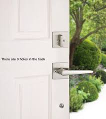 Front door lock cover plate. Buy Full Plate Front Door Handleset Door Lock Handleset Single Cylinder Handle Set Entrance Front Door Handle Slim Square Modern Design Single Lockset Satin Nickel 2011sn Key Handle Mdhst2011sn Amz Online In Turkey B089lyqfxv