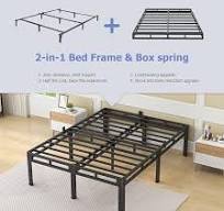 Amazon.com: NKZ 24 Inch Full Size Bed Frame, Metal Bed Frame ...