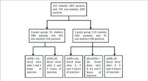 Flow Chart Of Blood Draw Procedure Unit Of Egfr Ml Min