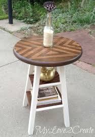 Stool Turned Side Table My Repurposed Life Rescue Re Imagine Repeat Diy Furniture Hacks Diy Furniture Side Table Makeover