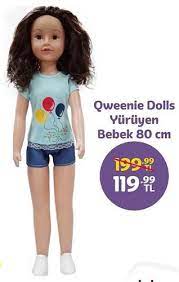 qweenie dolls yuruyen bebek 80 cm indirimde market