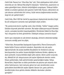 İstanbul'u dinliyorum orhan veli kanık. En Hizli Cahit Sitki Taranci 35 Yas Siiri Kac Dizedir