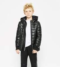 Image 1 Of Faux Leather Puffer Jacket From Zara Atitude Ultimas Acolchoado