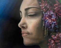 Hydrangea Nymph Painting by Amelie Hubert