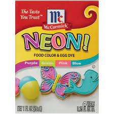 Mccormick neon assorted food color egg dye 1 fl oz. Amazon Com Mccormick Neon Assorted Food Color Egg Dye 1 Fl Oz 4 Count Grocery Gourmet Food