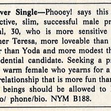 See Classic '80s and '90s Personals Ads From New York Magazine