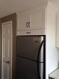 We Moved The Upper Cabinet Forward Above The Fridge And Then Put The Gable End On It So It Would Look M Dream House Decor Kitchen Inspirations Kitchen Projects