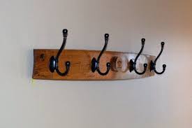 Whiskey Barrel Stave Coat Rack Hat Rack From A Used Jack Daniels Oak Whiskey Barrel Barrel Stave Whiskey Barrel Jack Daniels Decor