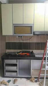 ( cabinet set u shaped / table top ). Tempah Kabinet Dapur Kabinet Dapur Custom Made Design Kabinet Dapur Aluminium Aluminium Kitchen Cabinet Design Malaysia Set Stainless Steel Double Bowl 2nd On Invaber Top 10