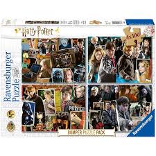 Ravensburger 100 piece puzzle size. Ravensburger 068326 Harry Potter Set 4x100 Pieces Puzzle Alzashop Com