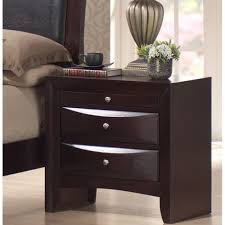 Subtle sophistication is what these expresso night stands are all about. Picket House Furnishings Emily 2 Drawer Nightstand Beautiful Merlot Walmart Com Walmart Com