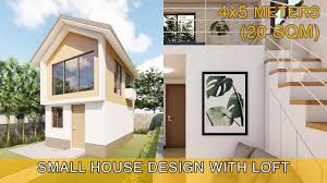 It allows you to plan your dream home with a realistic 3d home model. Small House Design Idea 4x5 Meters 20sqm With Loft Small House Design Loft House Design Small House Interior Design