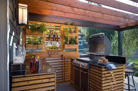 The sleek black cabinet body and stainless steel door with a recessed handle make this unit a stylish addition to any space. Outdoor Bbq Station Ideas Novocom Top