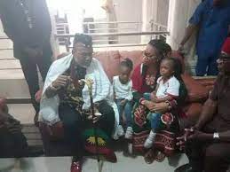 As the first son of his parents, custom demands that he should be around during the burial of his parents. 2 Months After His Release Nnamdi Kanu Meets Wife Kids Of His Co Accused Youtube