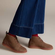 Dove Roxana Women S Ankle Boots Olive Suede With A Look That Resembles Our Iconic Desert Boot This Casual Womens Casual Trainers Boots Casual Shoes Women