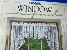 Whether you seek form or functionality, our professionally trained complete window coverings, inc. Sears White Lace Window Treatment Swag Pair 72 W X 32 L Made In Turkey Ebay